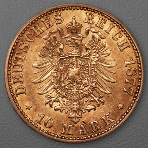 Goldmünze 10 Mark "Wilhelm I." 1877-A J.245 (Preußen) - Miniaturansicht 2