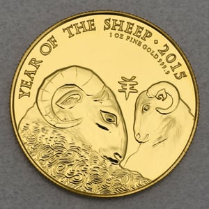 Goldmünze 1oz "Schaf" 2015 Lunar – Year of the Sheep (Großbritannien) - Hauptansicht