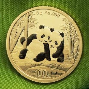 Goldmünze 8g "Panda" 2026 (China) - Miniaturansicht 5