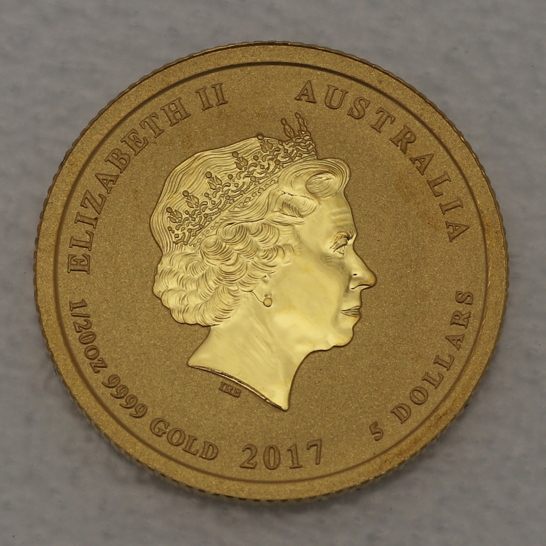 Goldmünze 1/20oz "Hahn" 2017 Lunar II – Year of the Rooster (Australien) - Detailansicht 1