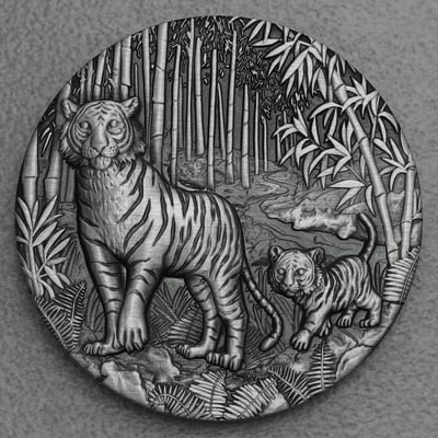 Silbermünze 2oz "Tiger" 2022 (AF) Lunar III – Year of the Tiger (Australien) - Hauptansicht