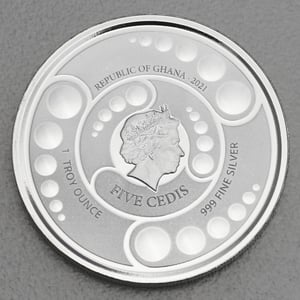 Silbermünze 1oz "Alien" 2021 (Ghana) - Miniaturansicht 2