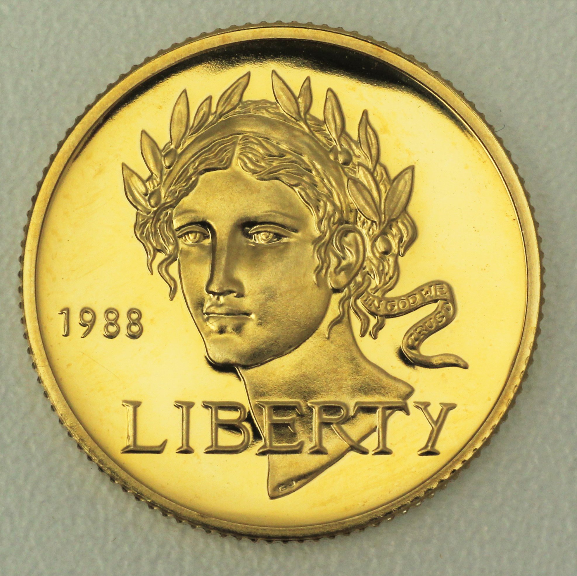 Goldmünze 5 Dollar "Olympia Seoul" 1988 (PP) (USA) - Hauptansicht