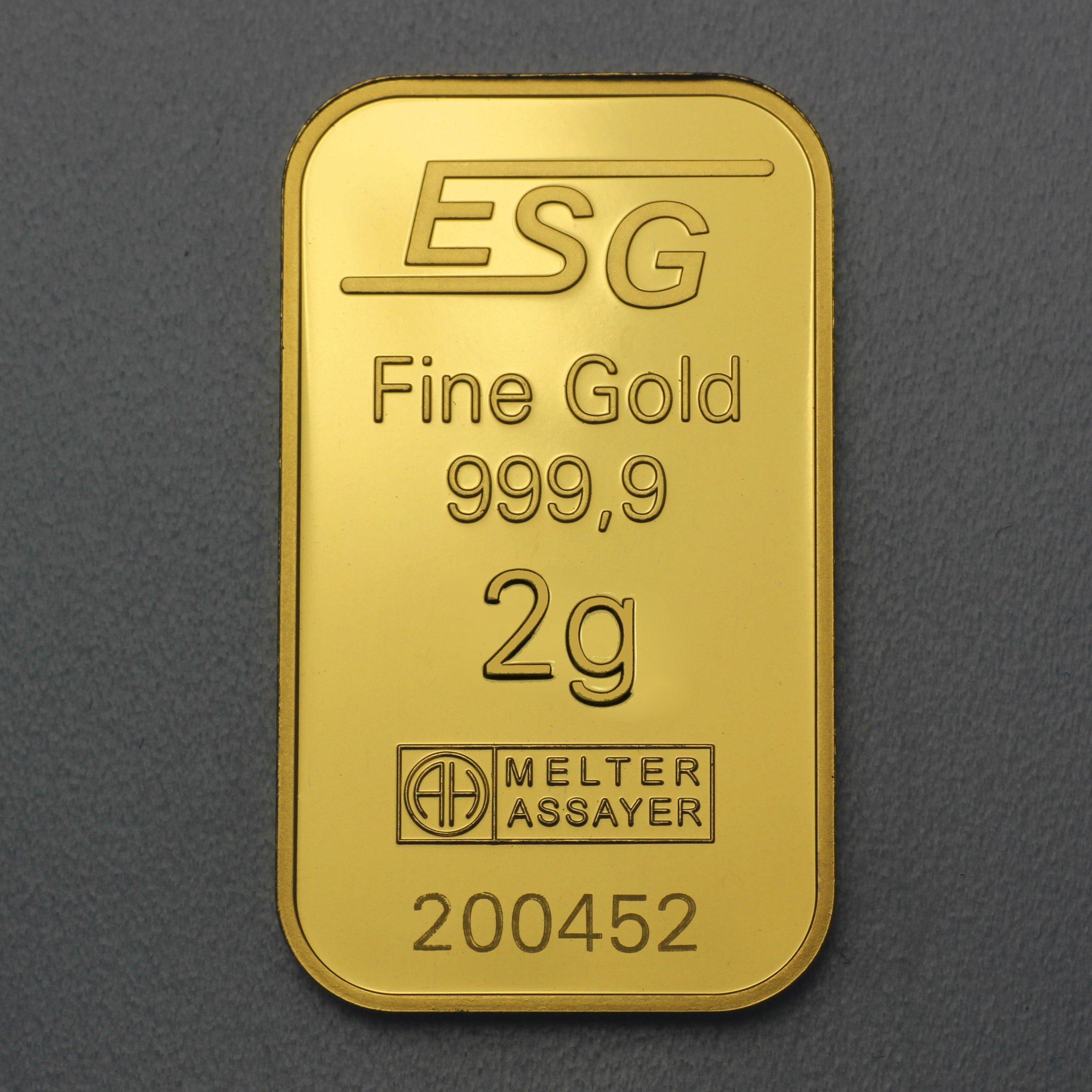 Goldbarren 2g "Fairtrade Gold" (999,9 Au), Blister - Detailansicht 2