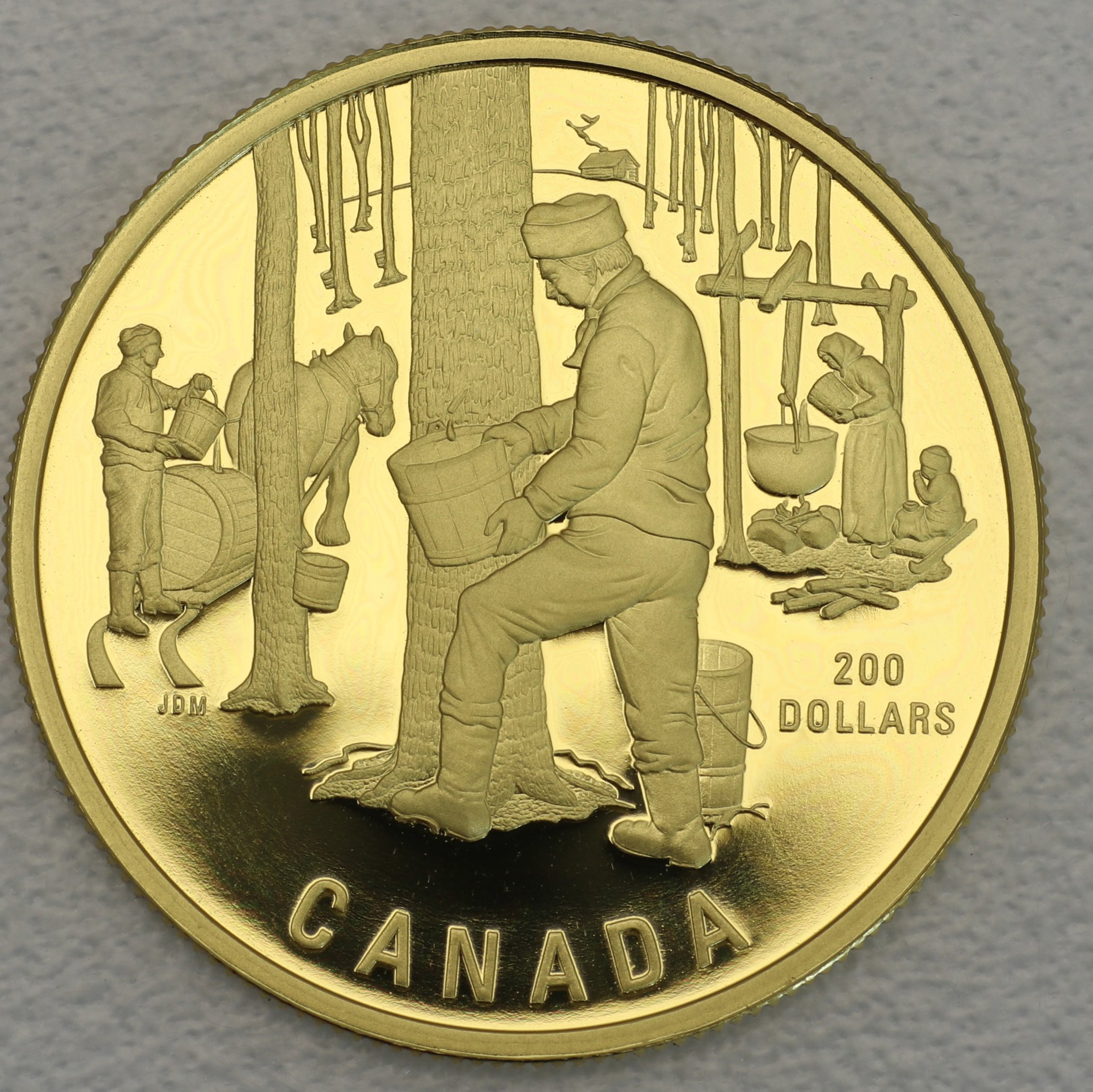 Goldmünze 200 Dollar "Sugaring of Spring" 1995 (Kanada) - Hauptansicht