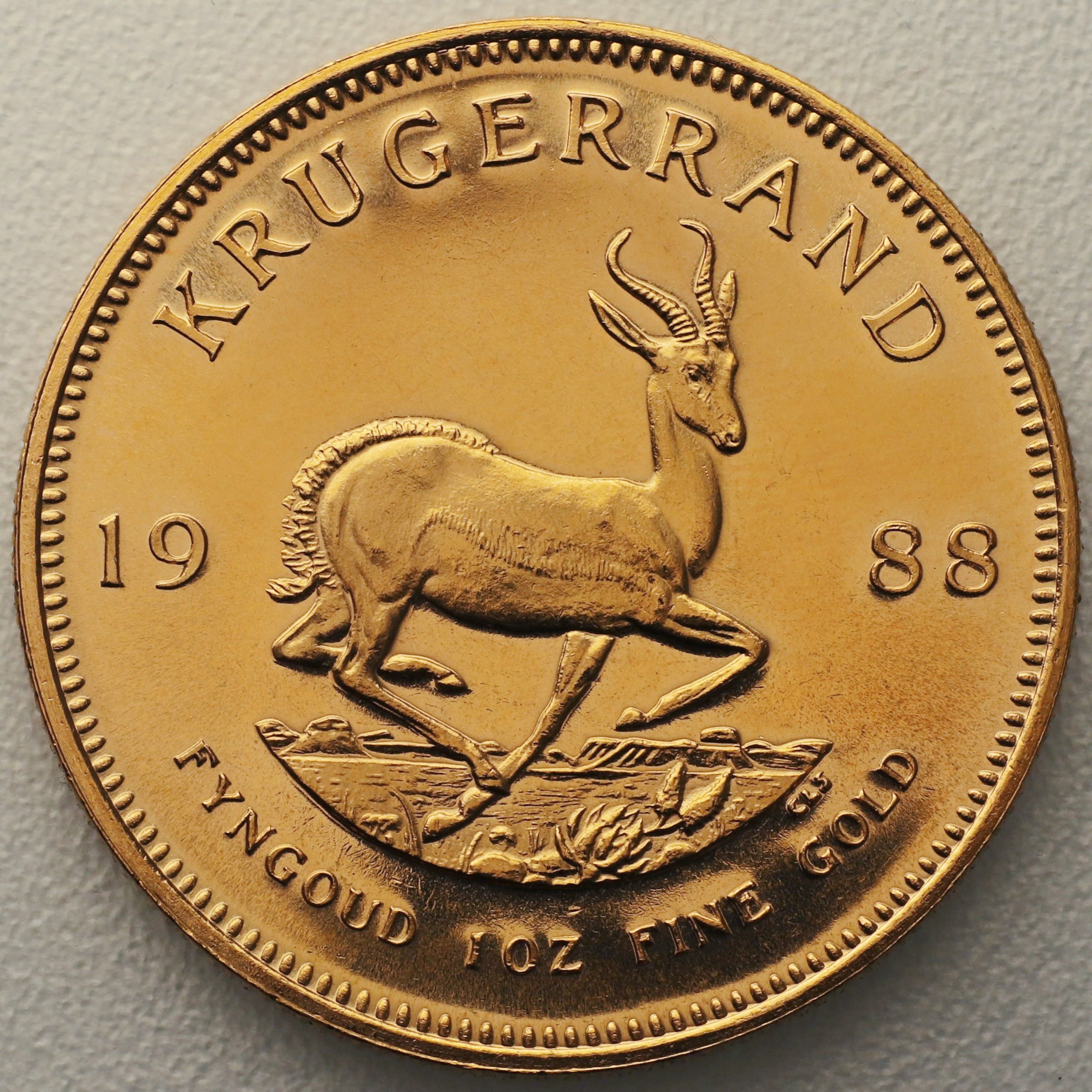 Goldmünze 1oz "Krügerrand" 1988 (Südafrika) - Hauptansicht