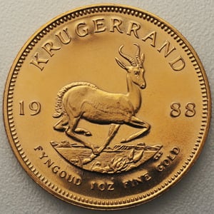 Goldmünze 1oz "Krügerrand" 1988 (Südafrika) - Hauptansicht
