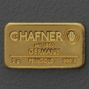 Goldbarren 2g C.HAFNER - "Resale" - Hauptansicht