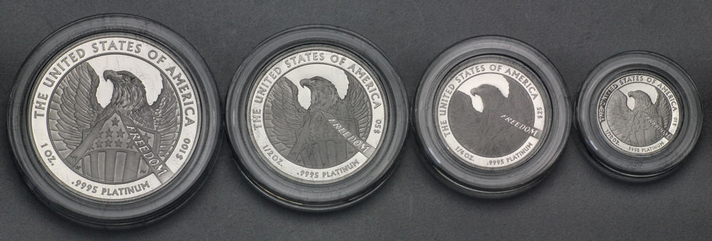 Platinmünzen "American Eagle" 2007 (PP) Set – 4-teilig (USA) - Detailansicht 2