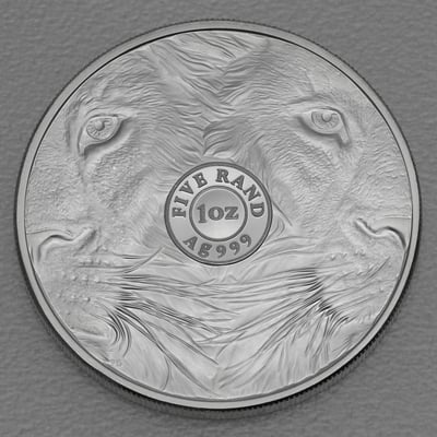Silbermünze 1oz "Löwe" 2019" Big Five I (Südafrika) - Miniaturansicht 2