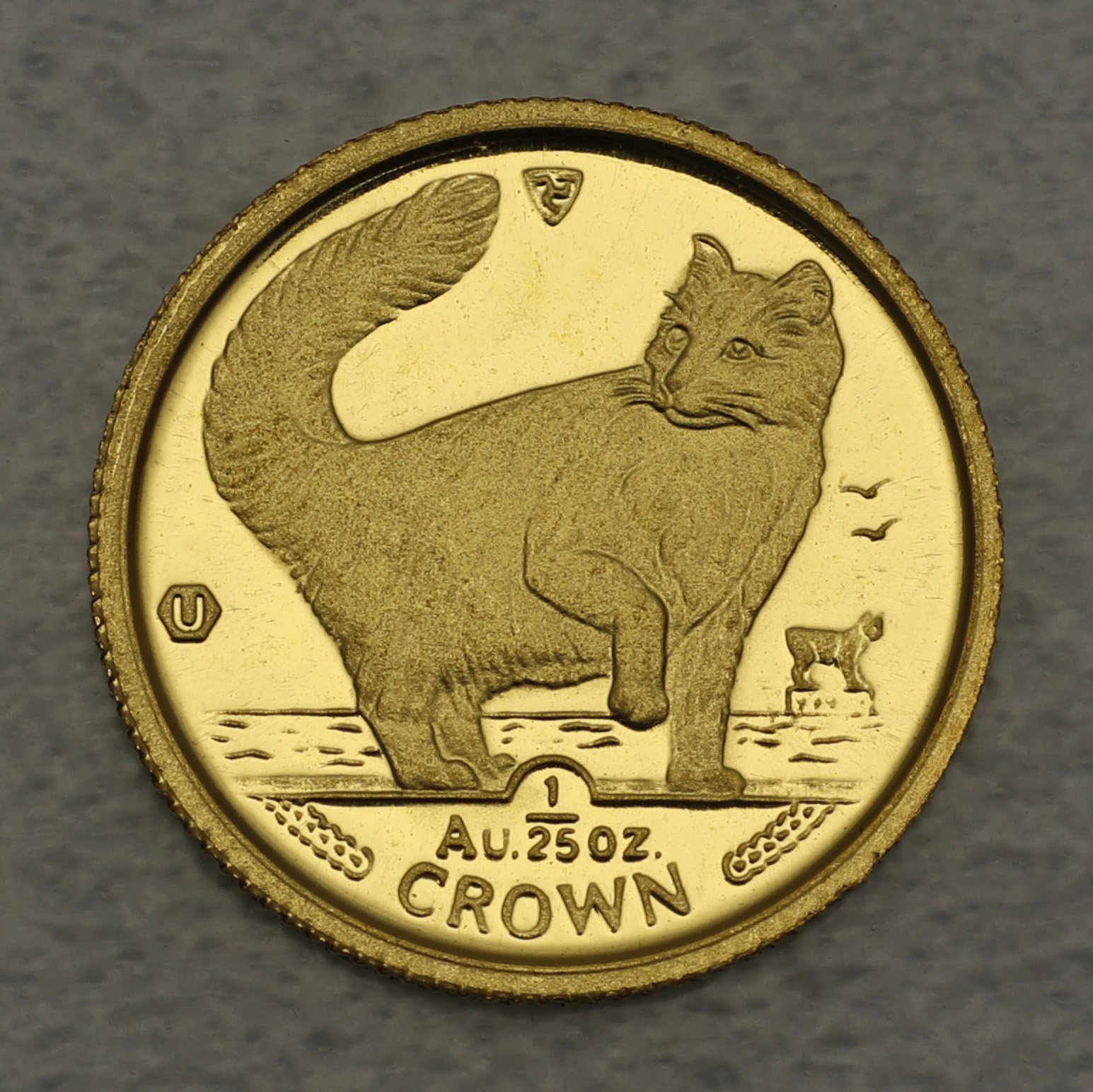 Goldmünze 1/25oz "Norwegian Forest Cat" 1991 Cats (Isle of Man) - Hauptansicht