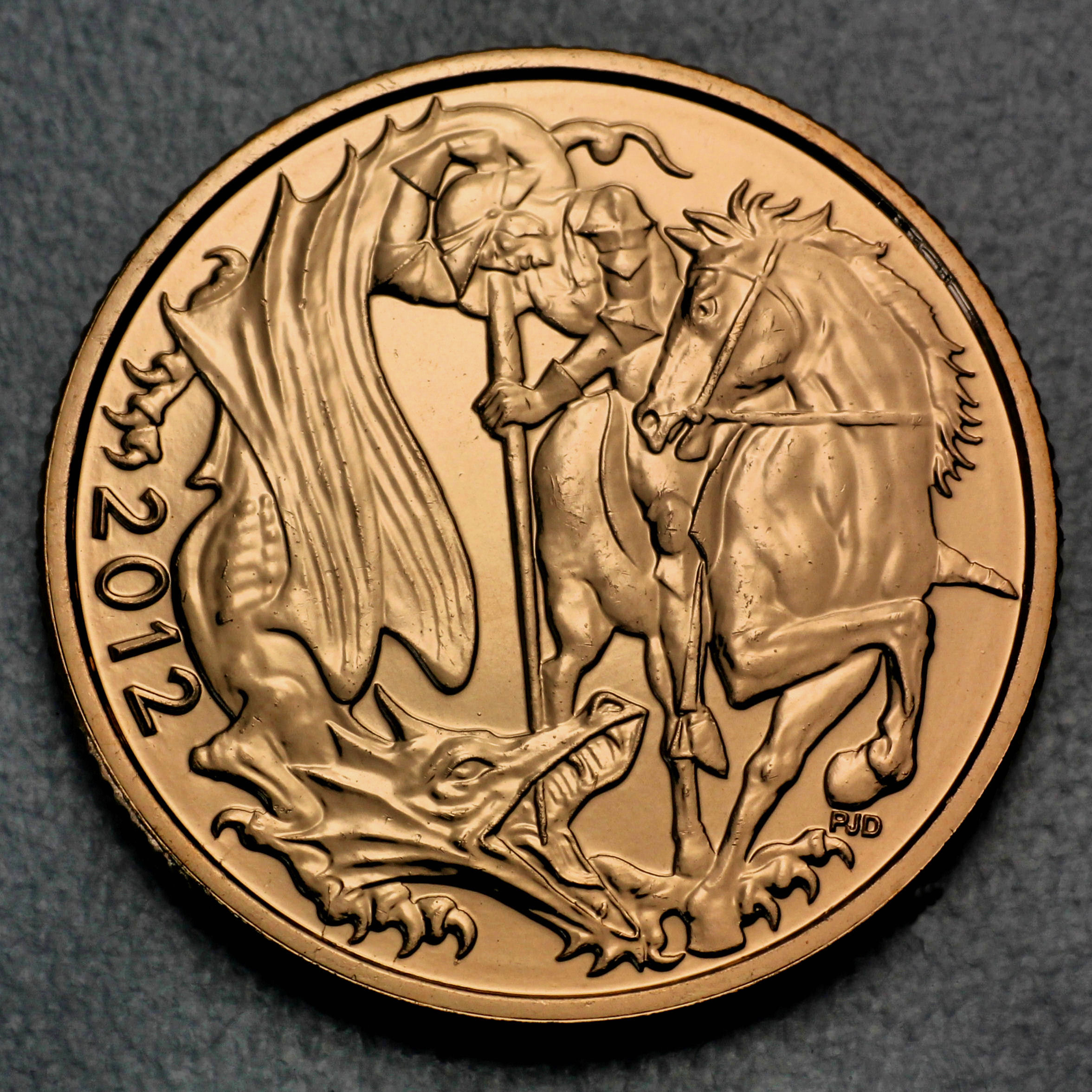 Goldmünze 1 Sovereign "Elizabeth II." 2012 Diamant-Jubiläum (Großbritannien) - Hauptansicht
