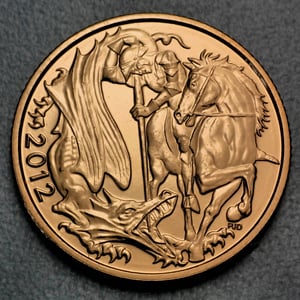 Goldmünze 1 Sovereign "Elizabeth II." 2012 Diamant-Jubiläum (Großbritannien) - Hauptansicht