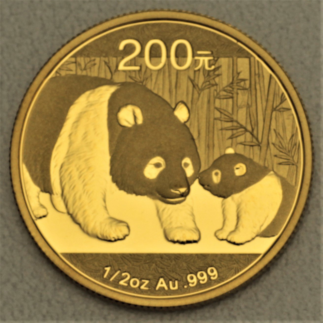 Goldmünze 1/2oz "Panda" 2011 (China) - Hauptansicht