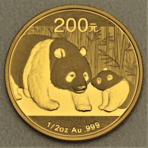 Goldmünze 1/2oz "Panda" 2011 (China) - Hauptansicht