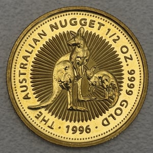 Goldmünze 1/2oz "Känguru" 1996 Australian Nugget (Australien) - Hauptansicht