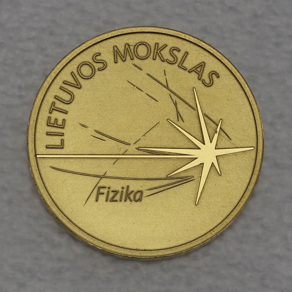 Goldmünze 5 Euro "Fizika" 2016 Litauische Wissenschaft (Litauen) - Hauptansicht