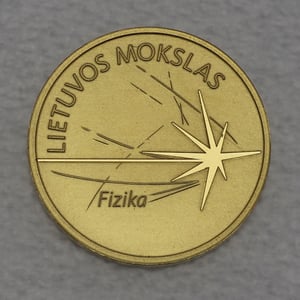 Goldmünze 5 Euro "Fizika" 2016 Litauische Wissenschaft (Litauen) - Hauptansicht