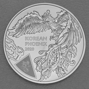 Silbermedaille 1oz "Korea Phoenix" 2020 (Südkorea) - Hauptansicht