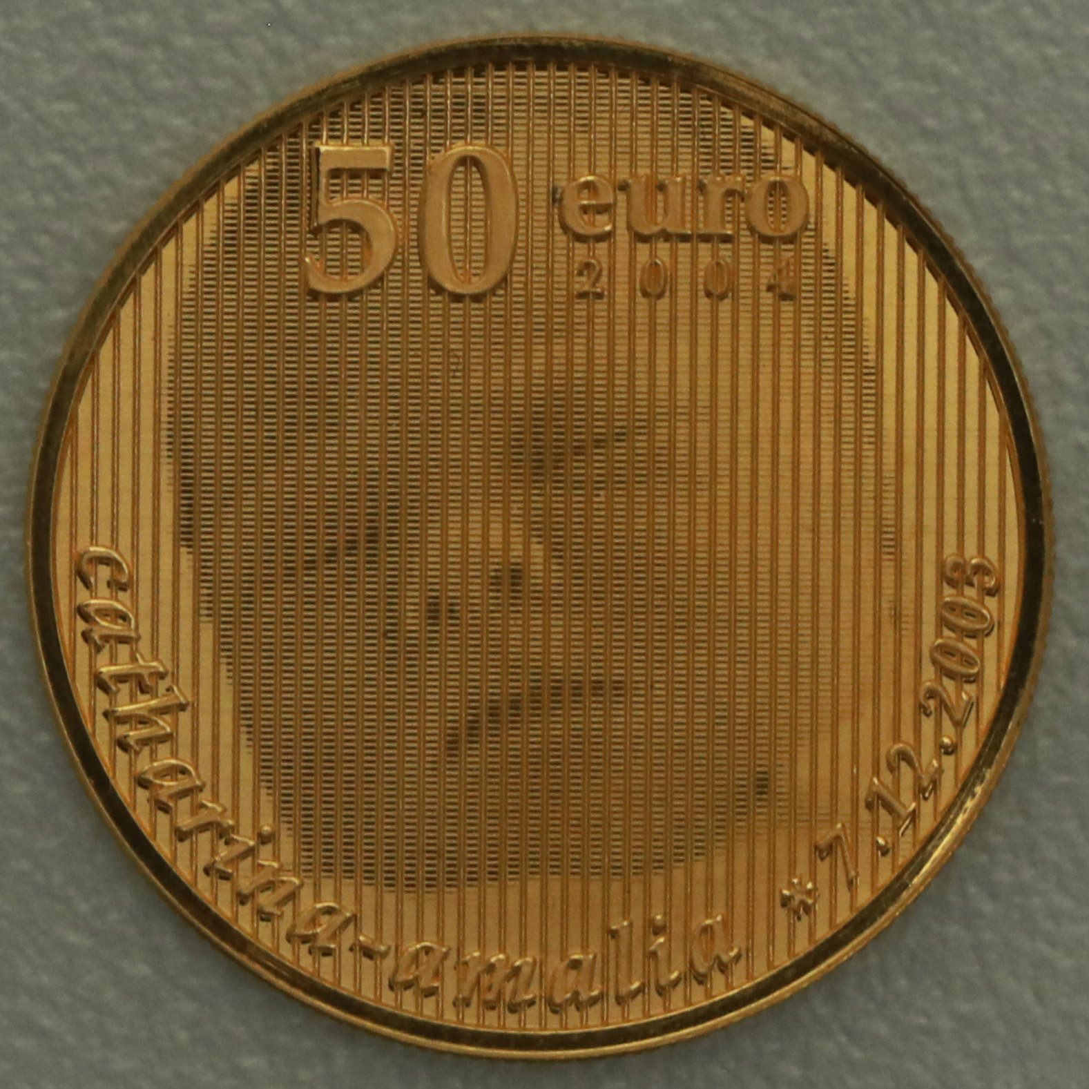 Goldmünze 50 Euro "Catherina-Amalia" 2004 (Niederlande) - Hauptansicht