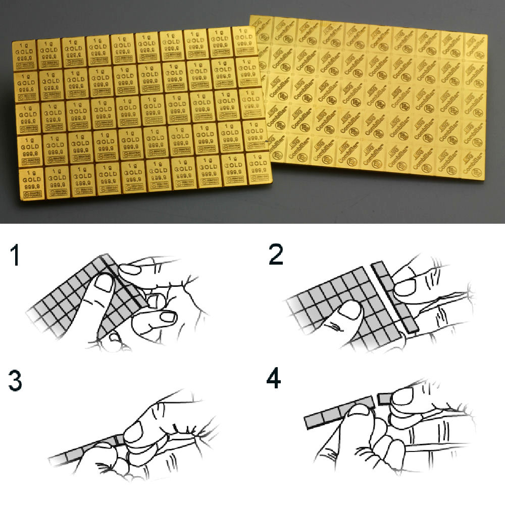 Investmentpaket (10x 50g Goldtafel) - Detailansicht 3