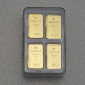 Goldbarren 100x 1g DEGUSSA Combicube - Miniaturansicht 3