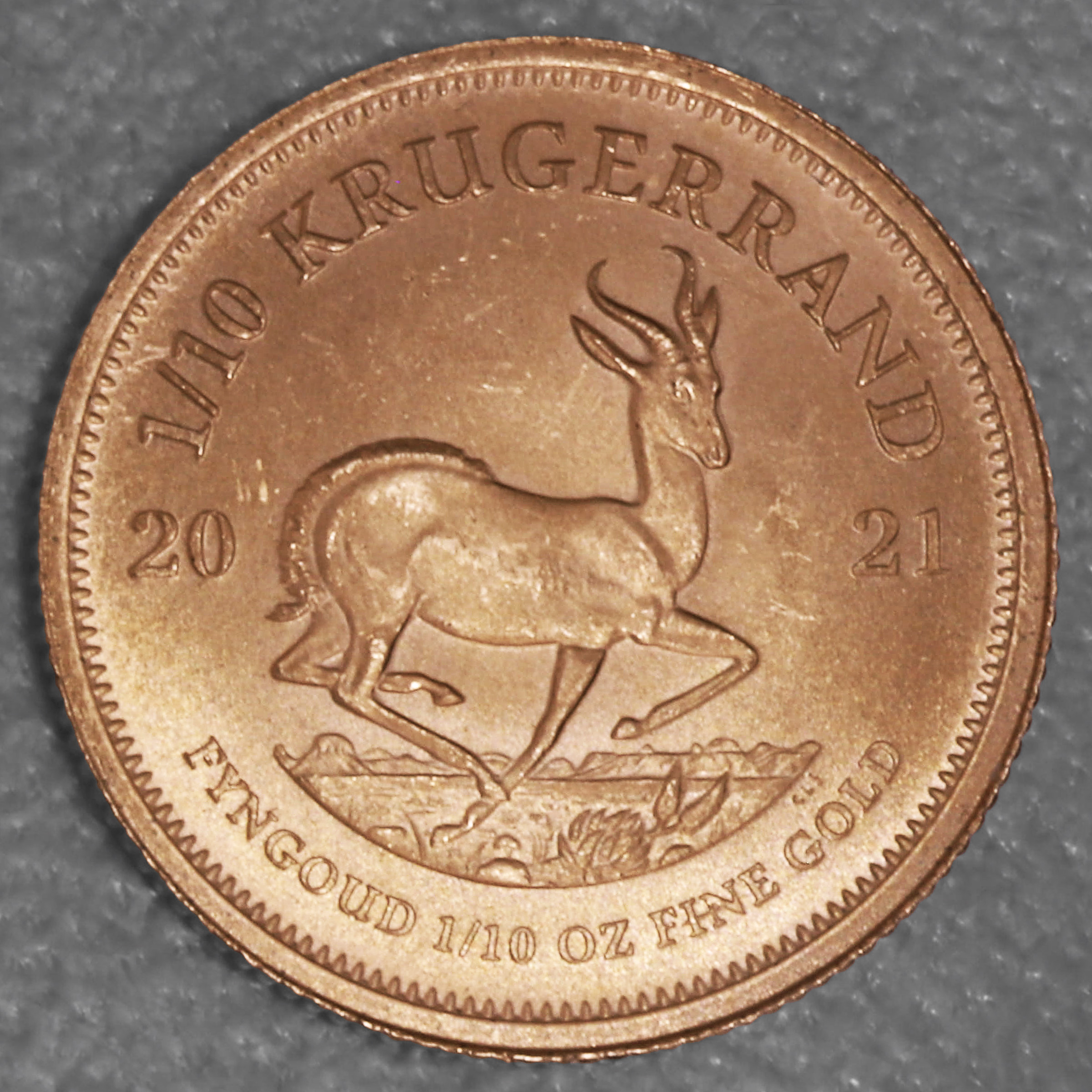 Goldmünze 1/10oz "Krügerrand" 2021 (Südafrika) - Hauptansicht