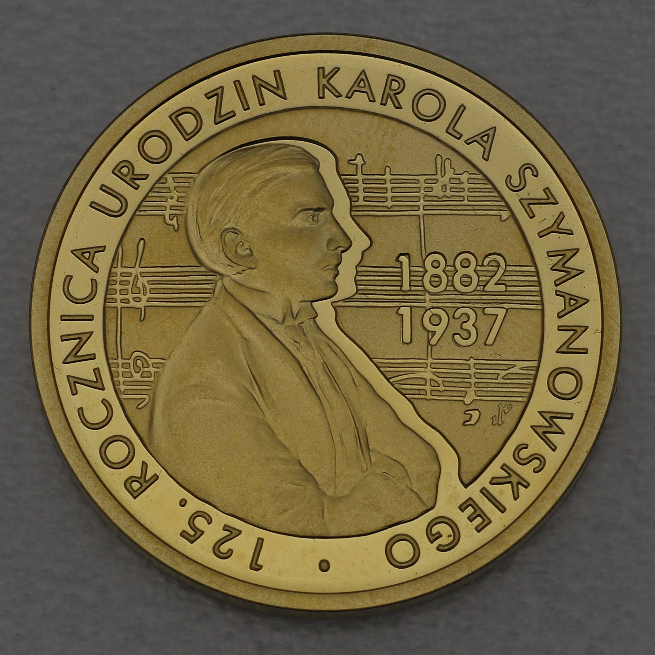Goldmünze 200 Zloty "Karol Szymanowski" 2007 125. Jahrestag der Geburt (Polen) - Hauptansicht