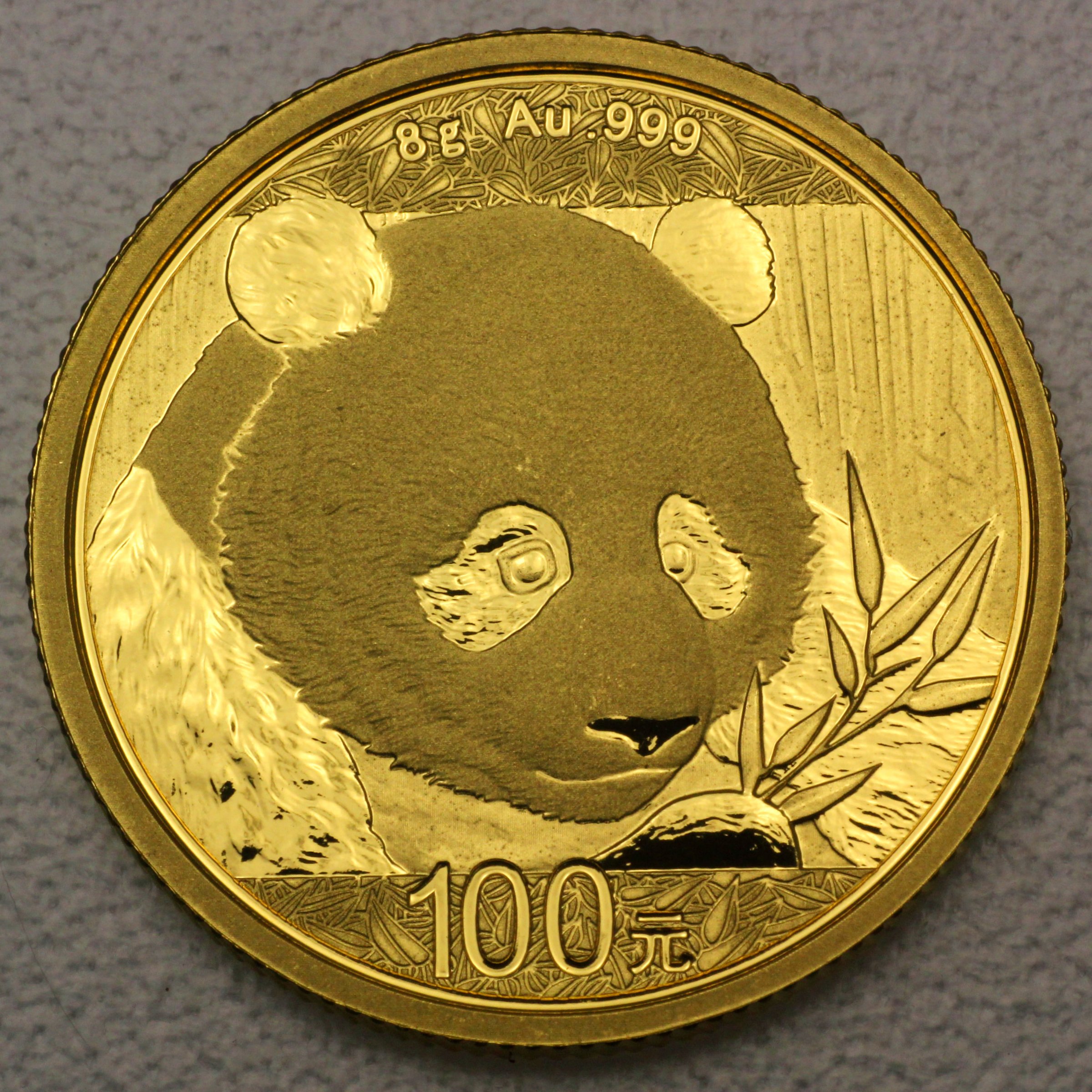 Goldmünze 8g "Panda" 2018 (China) - Hauptansicht