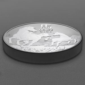 Silbermünze 1kg "Pferd" 2026 Lunar III – Year of the Horse (Australien) - Miniaturansicht 3