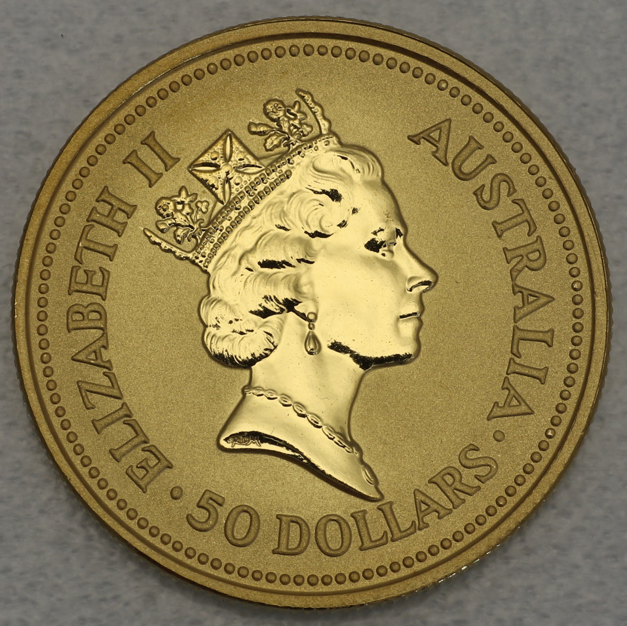 Goldmünze 1/2oz "Känguru" 1993 Australian Nugget (Australien) - Detailansicht 1