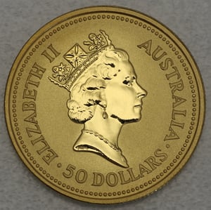 Goldmünze 1/2oz "Känguru" 1993 Australian Nugget (Australien) - Miniaturansicht 2