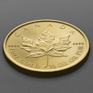 Goldmünze 1/2oz "Maple Leaf" aktueller Jahrgang (Kanada) - Miniaturansicht 3