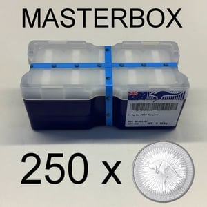 Silbermünze 250 x 1oz "Känguru" aktueller Jahrgang Masterbox (Australien) - Miniaturansicht 3