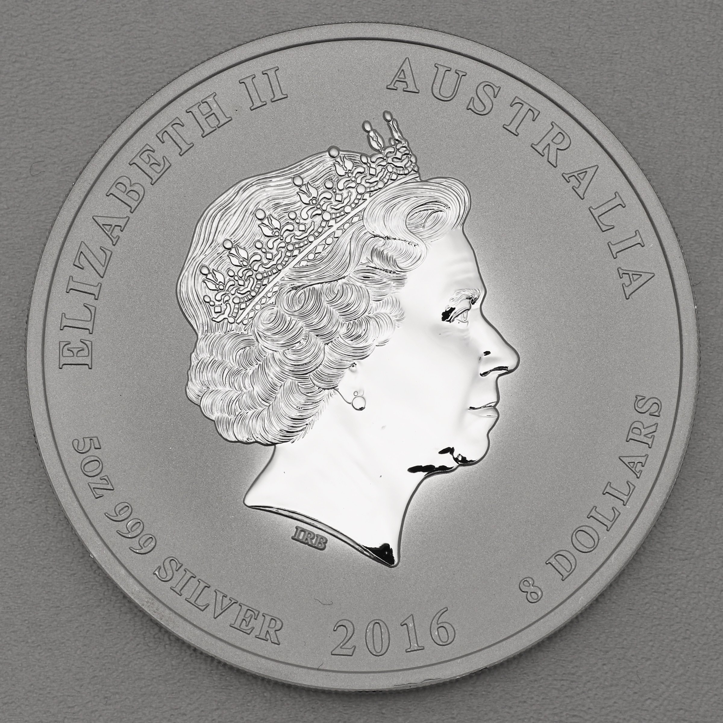 Silbermünze 5oz "Affe" 2016 Lunar II – Year of the Monkey 19% (Australien) - Detailansicht 1