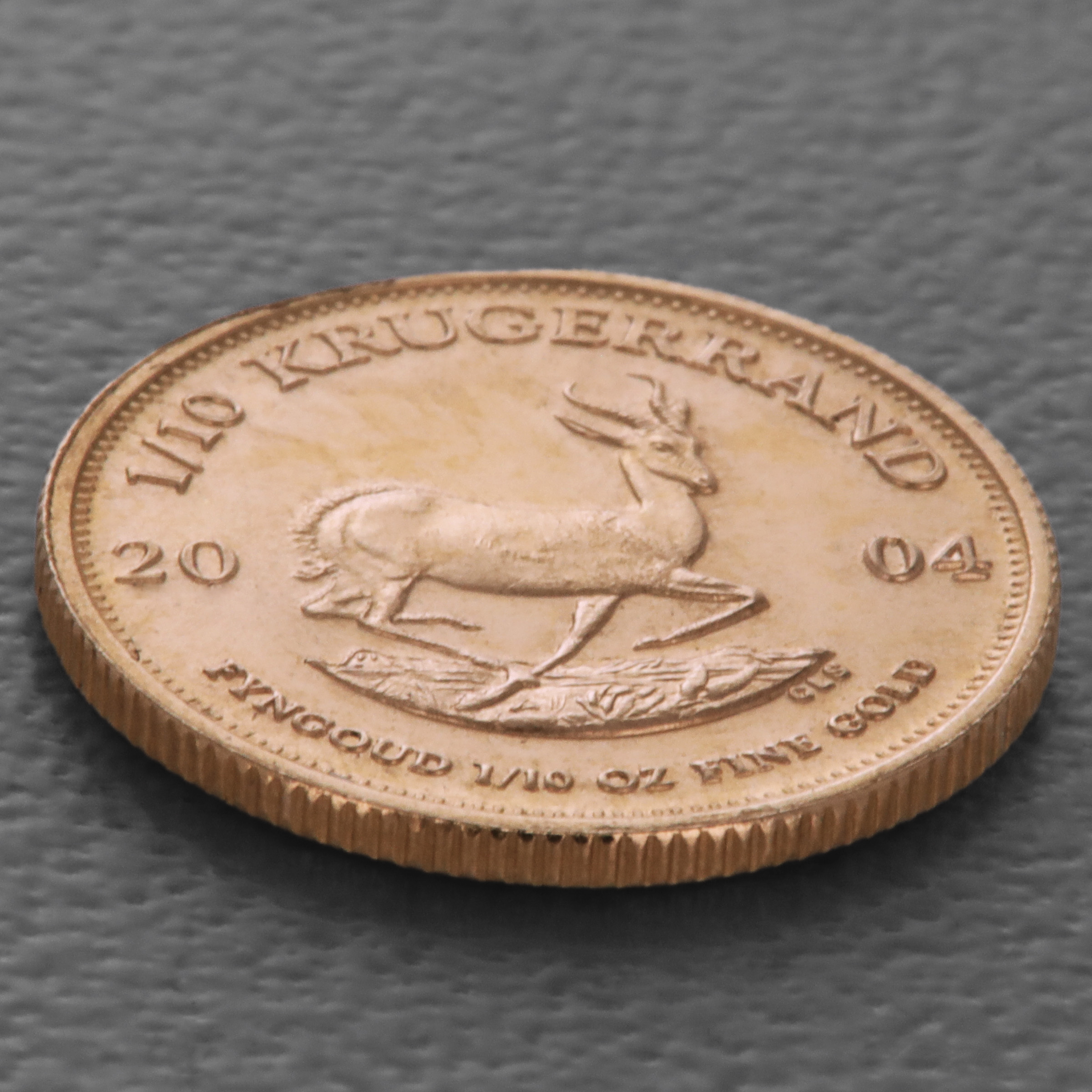 Goldmünze 1/10oz "Krügerrand" 2004 (Südafrika) - Detailansicht 2