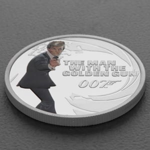 Silbermünzen 1oz +7 x 1/2oz "Roger Moore" 2024 (PP/kol./verg.) Set – 8-teilig James Bond (Tuvalu) - Miniaturansicht 15