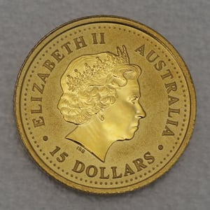 Goldmünze 1/10oz "Hund" 2006 Lunar I – Year of the Dog (Australien) - Miniaturansicht 2