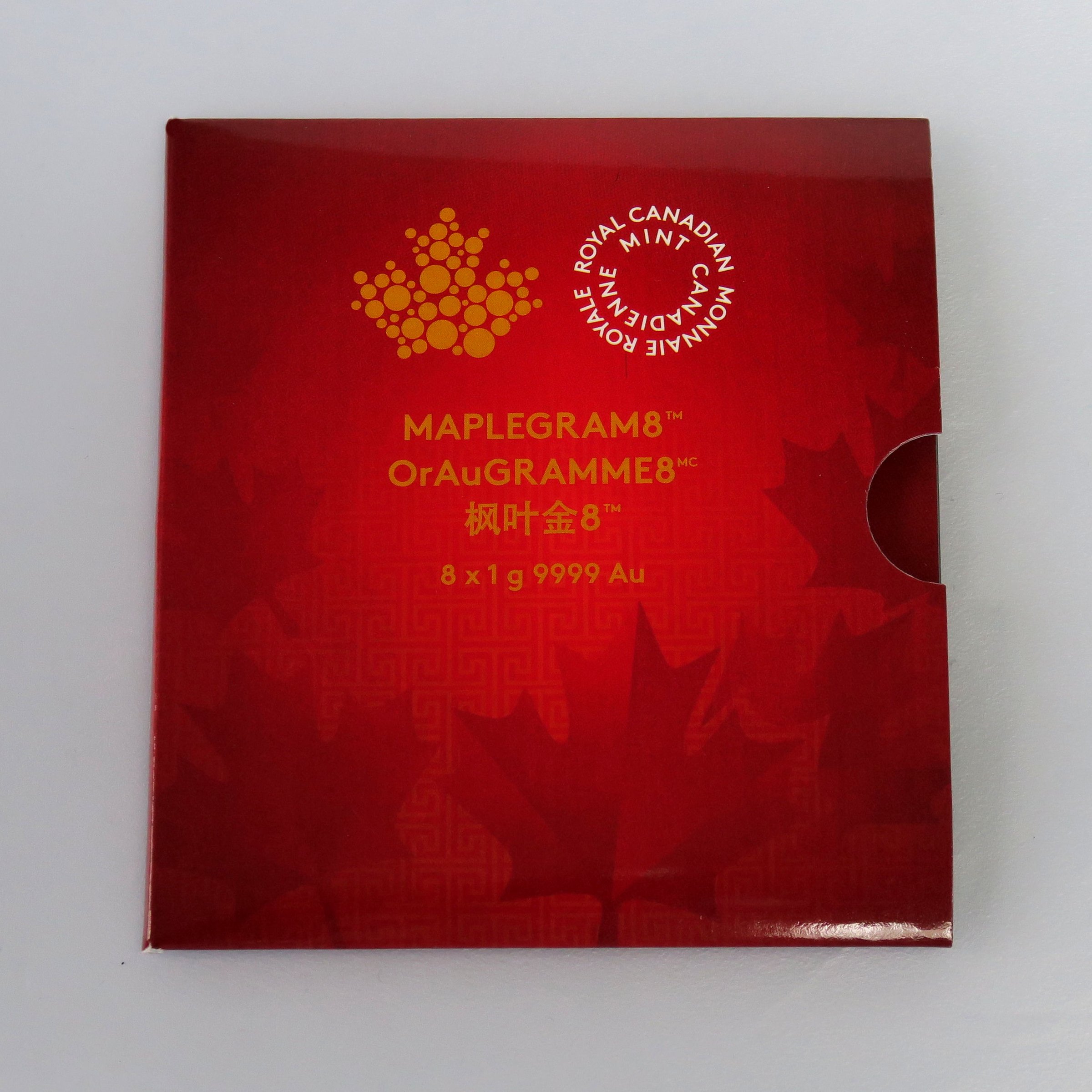 Goldmünzen 8 x 1g "Maple Leaf/Maplegram" Set: 8-teilig (Kanada) - Detailansicht 2