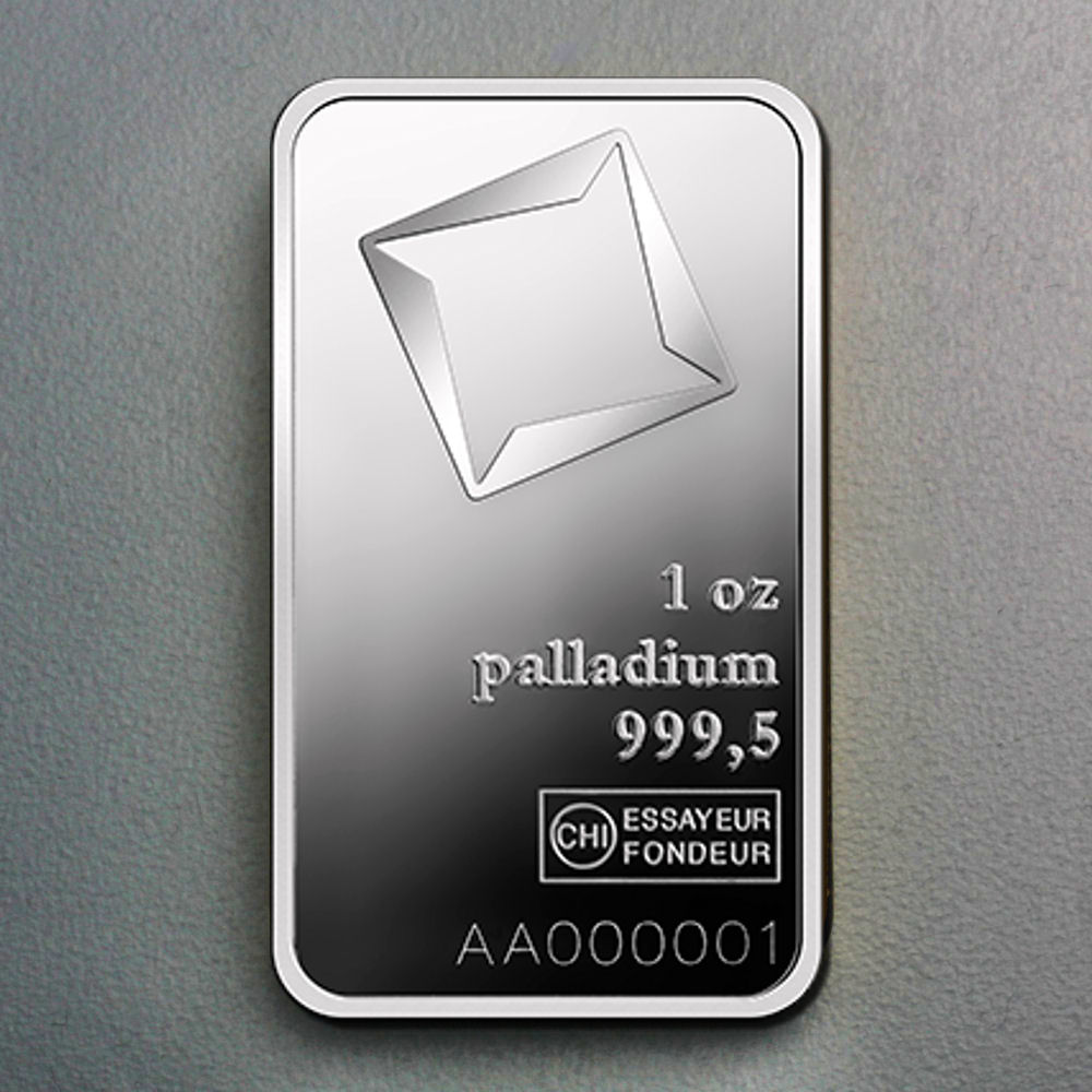 Palladiumbarren 1oz VALCAMBI (Pd) - Hauptansicht