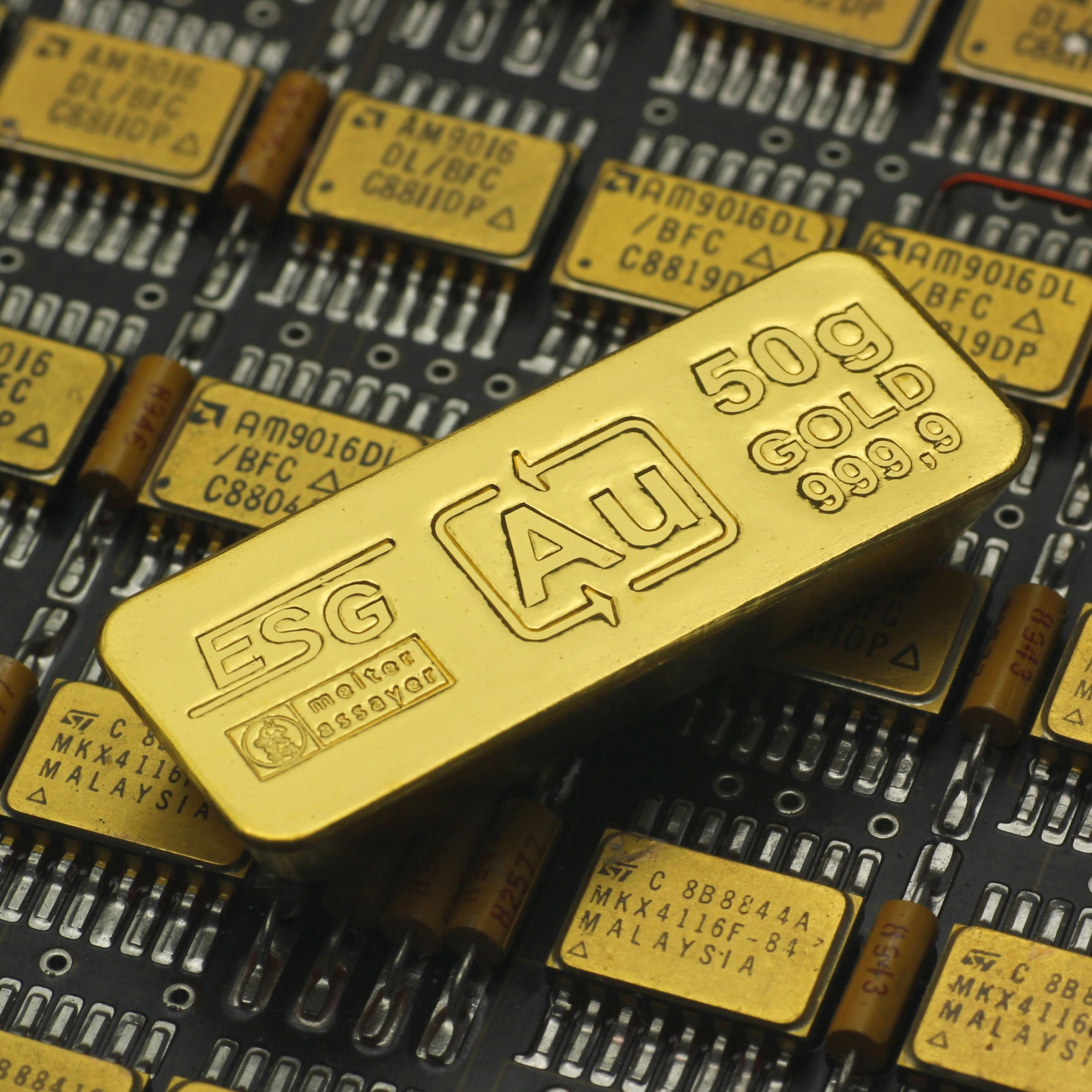 Goldbarren 50g Au ESG (klassischer Sargbarren) - Detailansicht 4