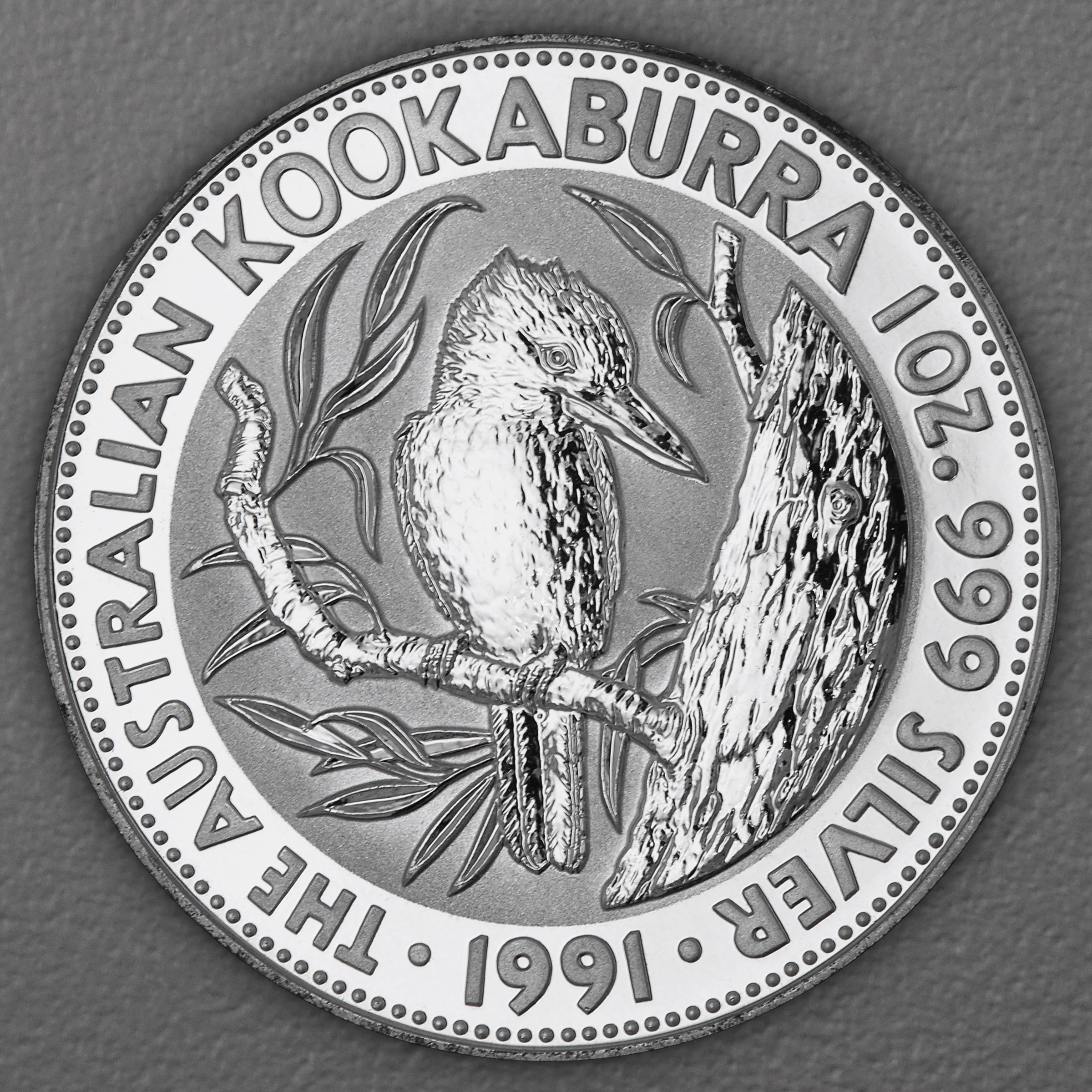 Silbermünze 1oz "Kookaburra" 1991 (Australien) - Hauptansicht