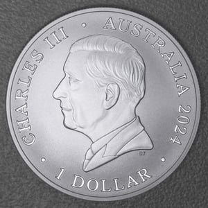 Silbermünze 1oz "Giraffe" 2024 (19%) Australia Zoo (Australien) - Miniaturansicht 2