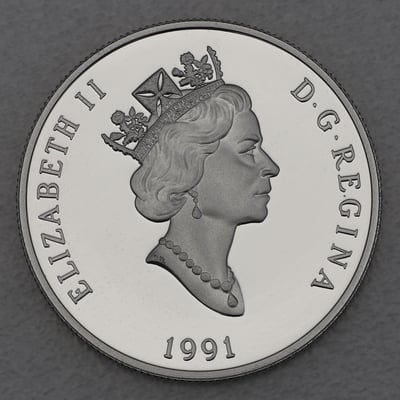 Platinmünze 1oz "Snowy Owl" 1991 Wildlife Canada (Kanada) - Miniaturansicht 2