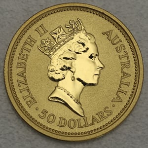 Goldmünze 1/2oz "Känguru" 1991 Australian Nugget (Australien) - Miniaturansicht 2