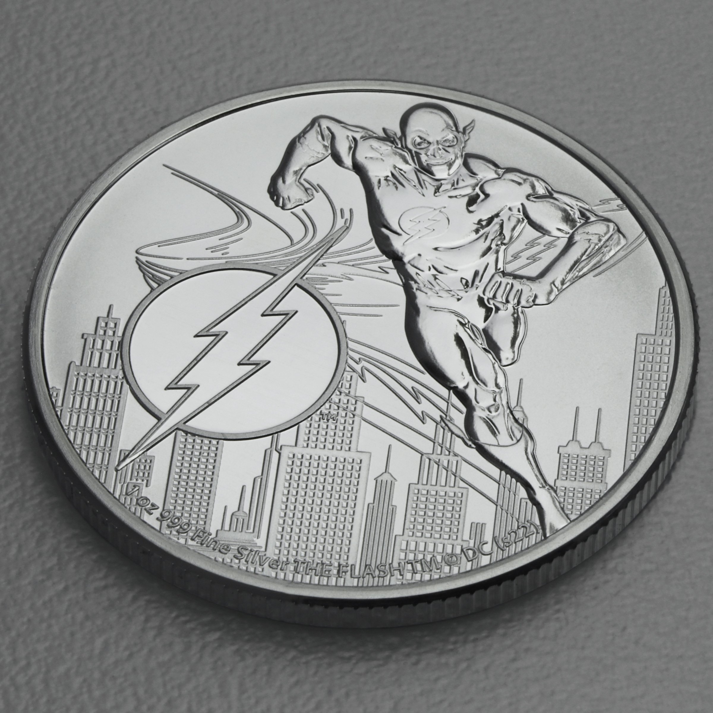 Silbermünze 1oz "The Flash" 2022 DC Comics diff. (Niue) - Detailansicht 2