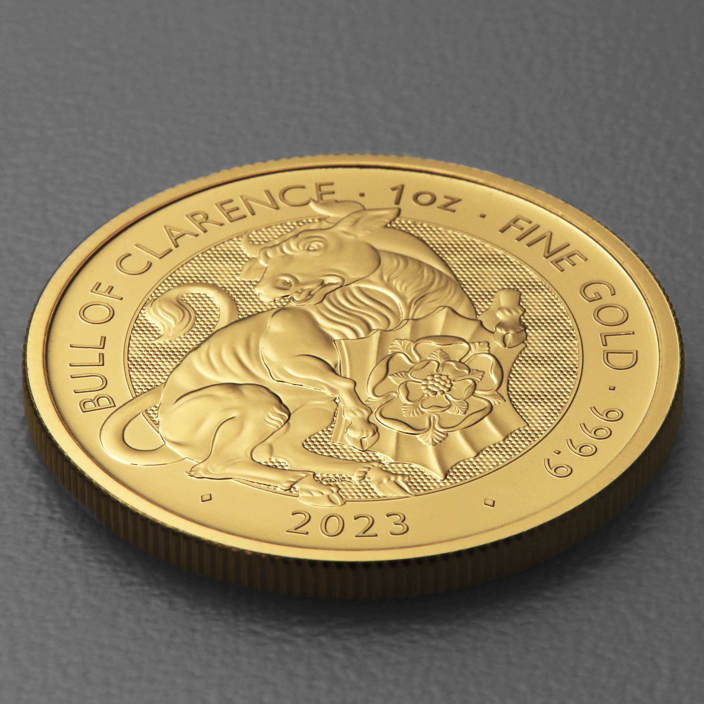 Goldmünze 1oz "Bull of Clarence" 2023 Royal Tudor Beasts (Großbritannien) - Detailansicht 2