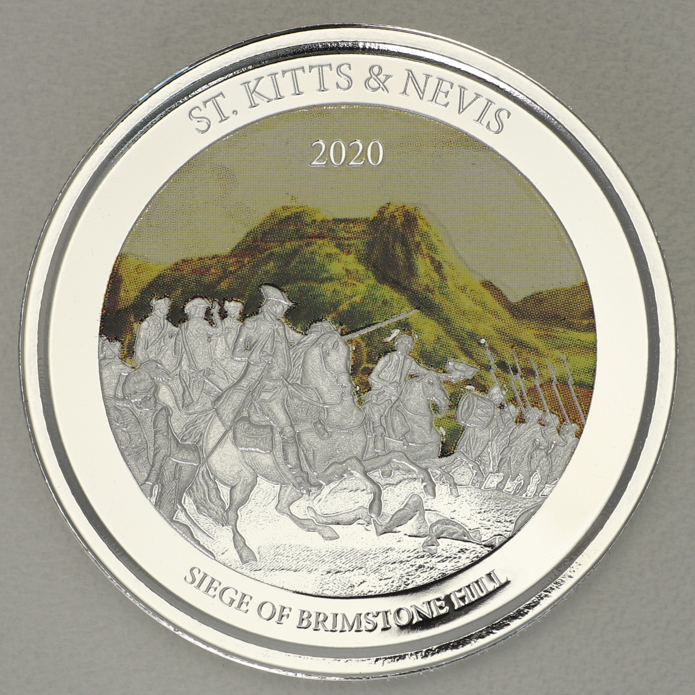Silbermünze 1oz "Brimstone Hill" 2020 (koloriert) Eastern Caribbean 8 (St. Kitts & Nevis) - Hauptansicht
