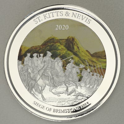 Silbermünze 1oz "Brimstone Hill" 2020 (koloriert) Eastern Caribbean 8 (St. Kitts & Nevis) - Miniaturansicht 1