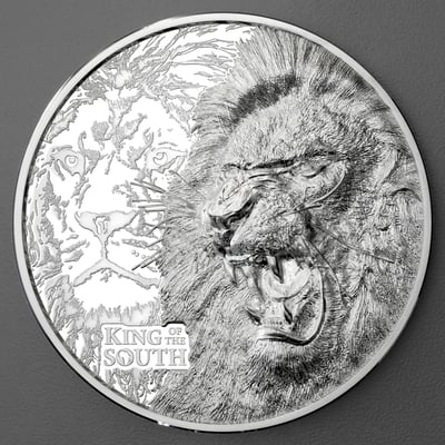 Silbermünze 1kg "King of the South - Lion" 2023 (PP/HR) Cook Islands - Miniaturansicht 1
